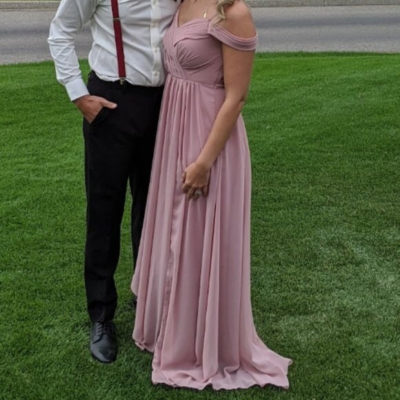 Dusty Rose Bridesmaid Dress - Picture 2 of 5